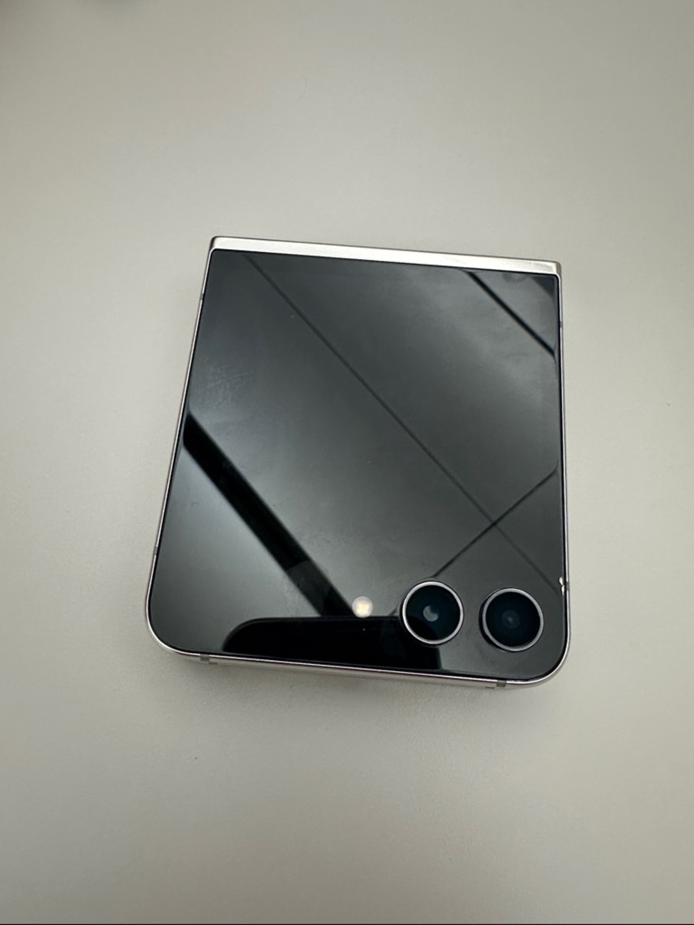 Sleek Black Foldable Smartphone